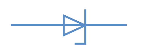 Symbol elektryczny dioda Zenera